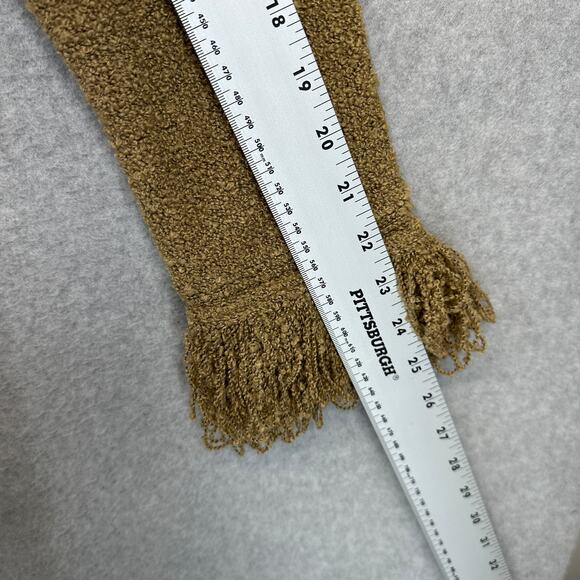 Dialogue Sweater Womens Size XS Brown Acrylic Blend Boucle Fringe Cardigan NWT - Picture 15 of 15